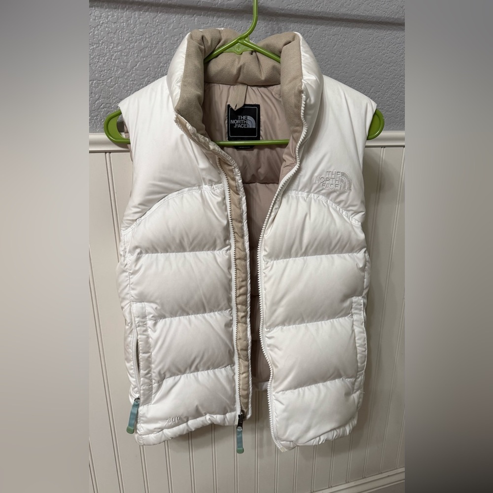 The North Face Women's White Puffer Vest XS